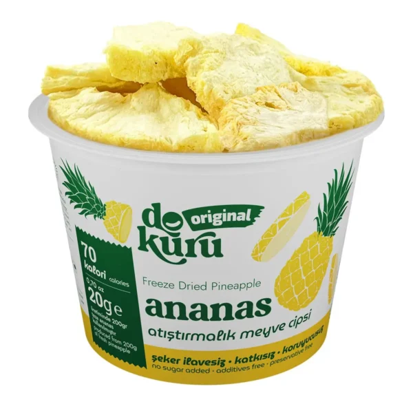 Dokuru Freeze-Dry Ananas Meyve Cipsleri