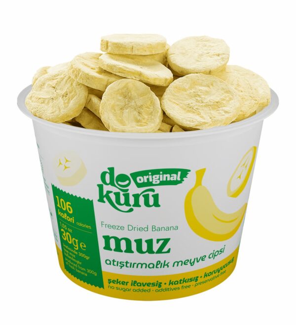 Dokuru Freeze-Dry Muz Meyve Cipsleri
