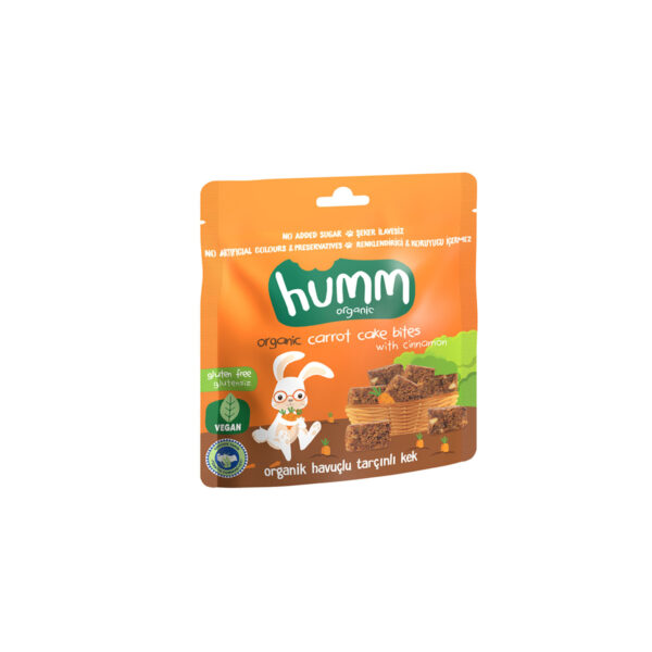 Humm Organic Organik Glutensiz Vegan Havuçlu ve Tarçınlı Kek - 30g