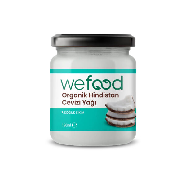 Wefood - Organik Hindistan Cevizi Yağı 150 ml (Soğuk Sıkım)