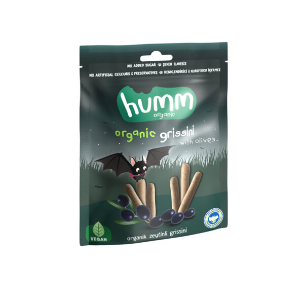 Humm Organic Organik Vegan Zeytinli Grissini - 55g