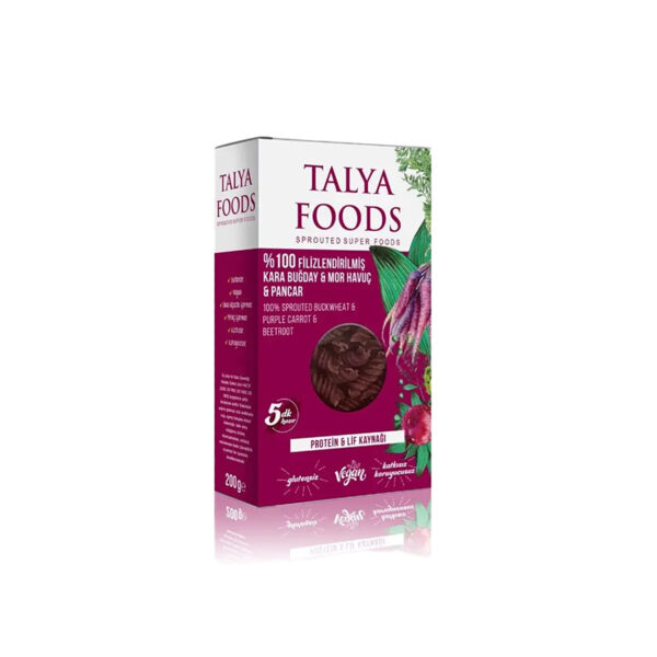 Talya Foods Çiğ Karabuğday & Mor Havuç & Pancar Makarnası 200g