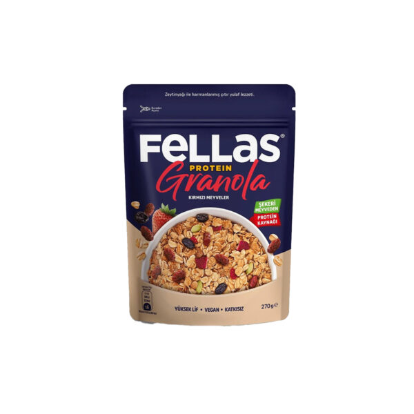 Fellas Protein Granola - Kırmızı Meyveler 270g