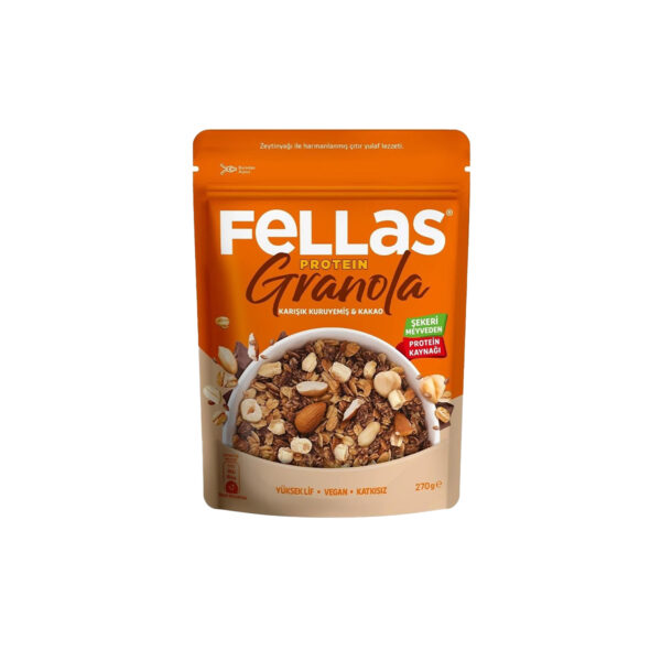 Fellas Protein Granola - Karışık Kuruyemiş & Kakao 270g