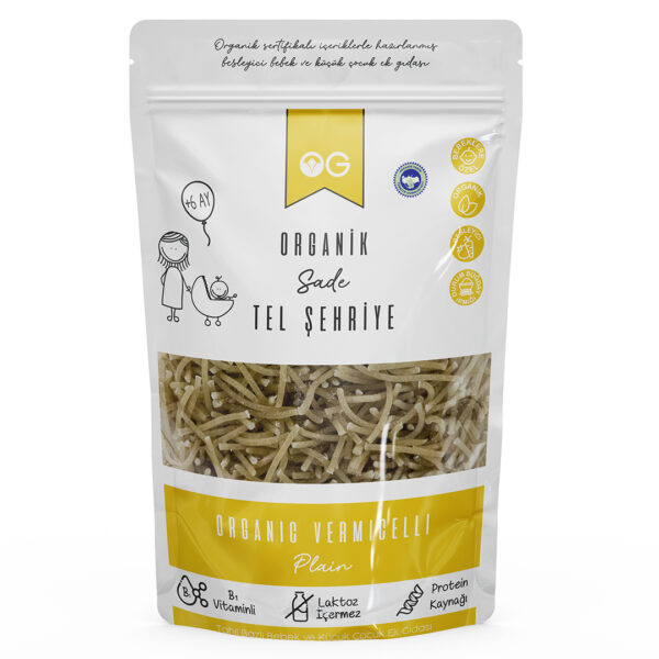 Organik Sade Tel Şehriye 180 Gr +6 Ay