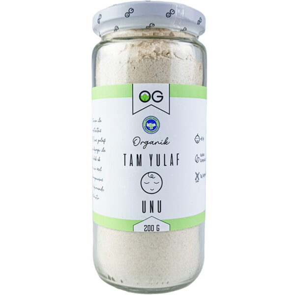 Organik Tam Yulaf Unu 200 Gr +6 Ay