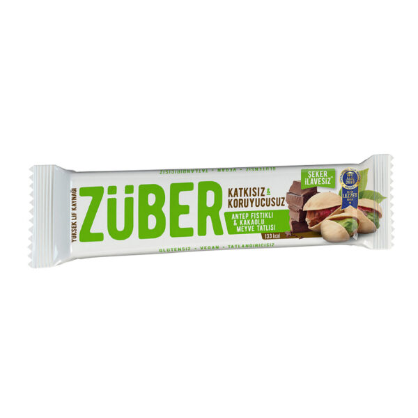 Züber - Antep Fıstıklı Kakaolu Meyve Bar 40 g