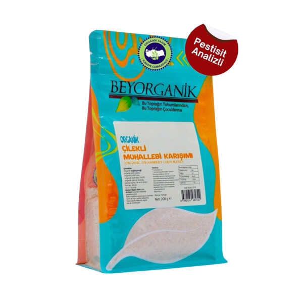 Beyorganik - Organik Çilekli Muhallebi Karışımı 200gr +12ay