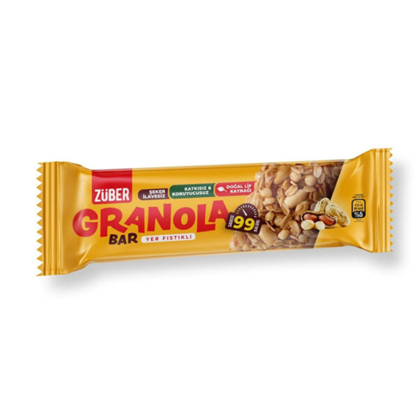 Züber - Granola Bar Yer Fıstıklı 25 G