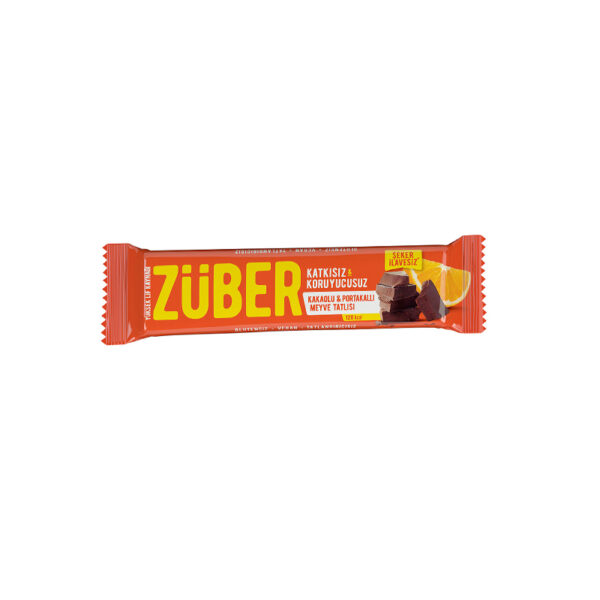 Züber - Kakaolu ve Portakallı Meyve Barı 40 G