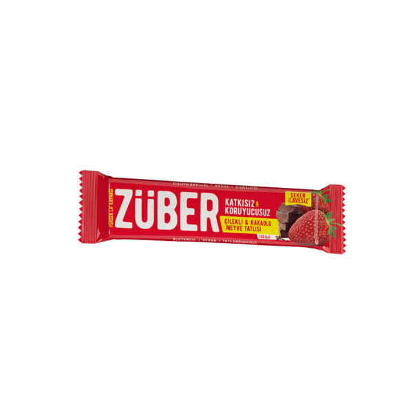 Züber - Çilekli Kakaolu Meyve Bar 40g