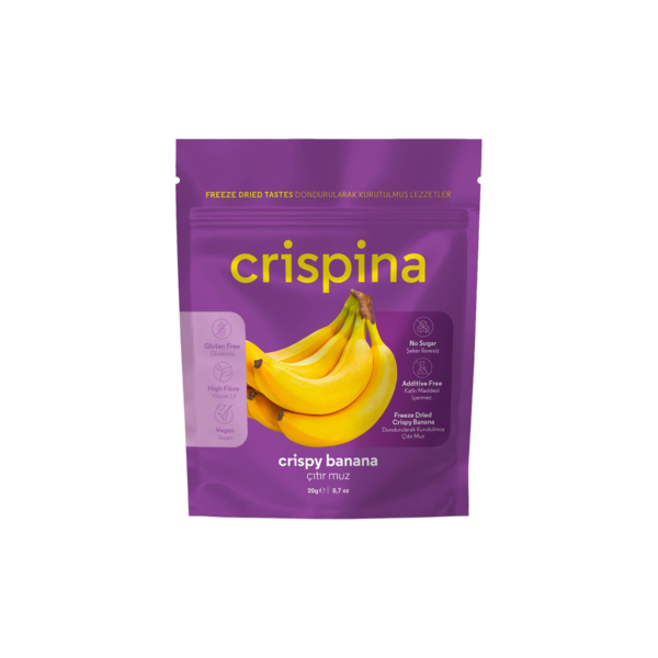 Crispina Dondurularak Kurutulmuş Çıtır muz 20gr