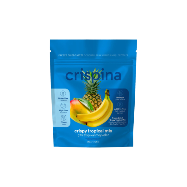 Crispina Dondurularak Kurutulmuş Çıtır tropikal meyveler 20gr