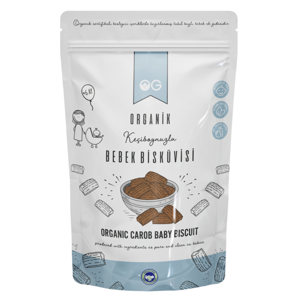 OG Organik Keçiboynuzlu Bebek Bisküvisi 150 Gr +6 Ay