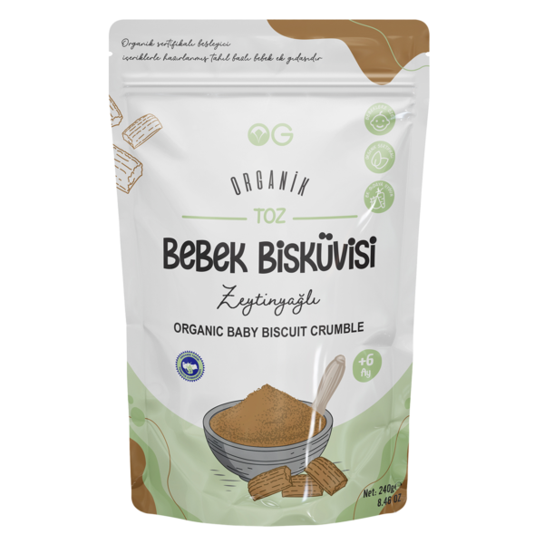 OG Organik Toz Bebek Bisküvisi 240 Gr +6 Ay